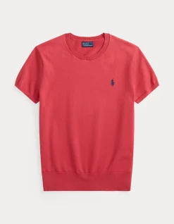 SHORT-SLEEVE CREWNECK SWEATER