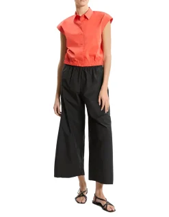 Short Sleeve Crop Shirt