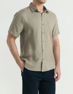 SHORT SLEEVE LINEN SHIRT