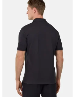 SHORT SLEEVE PIQUE S CAFE ZIP POLO