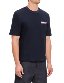 SHORT SLEEVE POCKET T-SHIRT WITH RWB EMBROIDERY