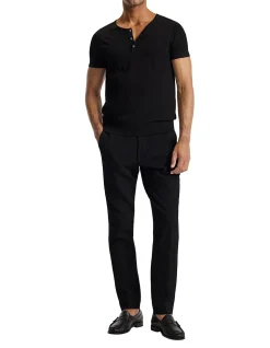 SHORT SLEEVE TECH YARN HENLEY