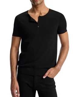 SHORT SLEEVE TECH YARN HENLEY
