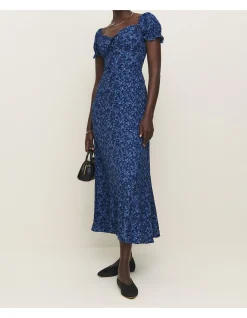 SHYLA SWEETHEART NECK Short Sleeve MIDI DREShort Sleeve