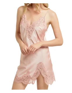 sian sleeveless short lace slip
