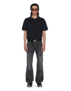 Sid Linen Ss Tee Jet Black