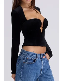 SIERRA LONG SLEEVE CORSET TOP