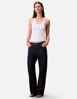 Signature 90s Straight True Indigo Cotton Jeans