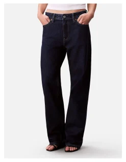 Signature 90s Straight True Indigo Cotton Jeans