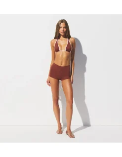 SIGNATURE SWIM HALTER PLUNGE TOP