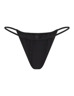 SIGNATURE SWIM STRING BIKINI BOTTOM