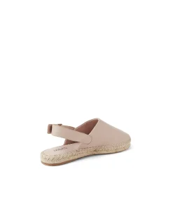 Sikka Stone Leather Slingback Espadrille Sandals