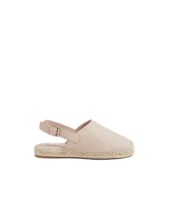 Sikka Stone Leather Slingback Espadrille Sandals