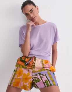 SILK BLEND REVERSIBLE KNIT