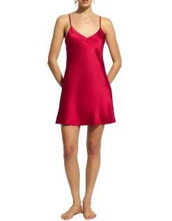 silk chemise v neck