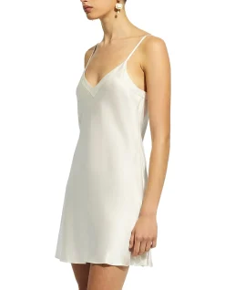 silk chemise v neck