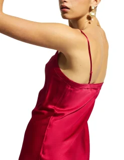 silk chemise v neck