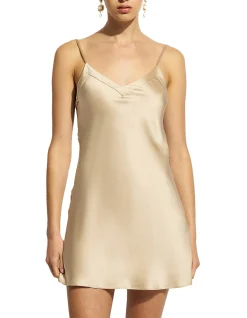 silk chemise v neck