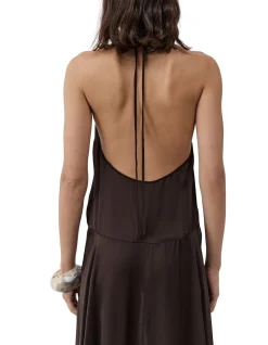 Silk Handkerchief Halter Dress