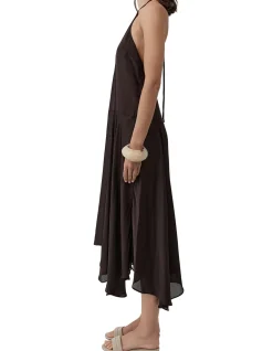 Silk Handkerchief Halter Dress