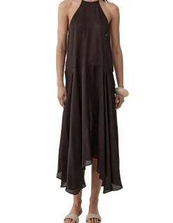 Silk Handkerchief Halter Dress