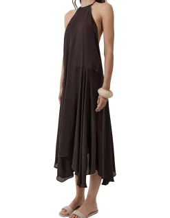 Silk Handkerchief Halter Dress