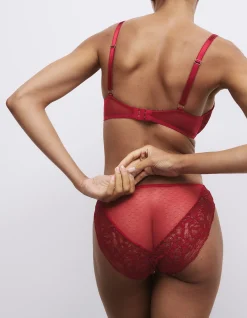 Silk & Lace High Leg Knickers