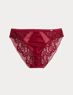 Silk & Lace High Leg Knickers