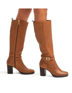 Silver 2 Leather Knee High Boot