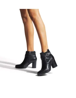 Silver2 Leather Ankle Boot