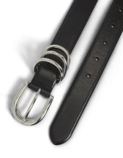 Silver Metal Ring Belt