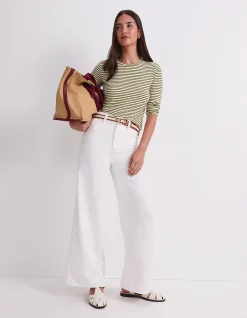 Simmi Wide Leg 78 cm Inseam White Jean