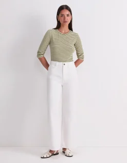 Simmi Wide Leg 78 cm Inseam White Jean