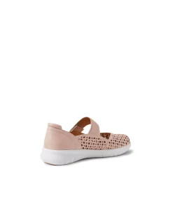 Sindis XF Rose Leather Flat Shoes