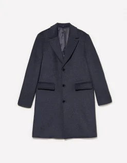 SINGLE BREASTED WOOL COAT