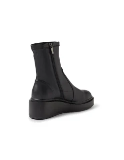 Siyera Black Stretch Ankle Boots