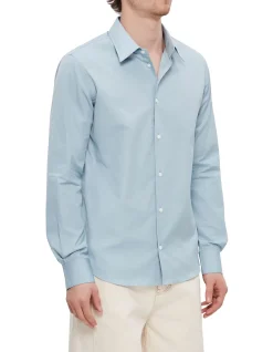 Sky Blue Cotton Poplin Shirt