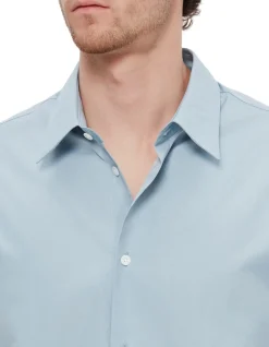 Sky Blue Cotton Poplin Shirt