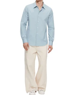 Sky Blue Cotton Poplin Shirt