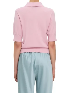 SKYE SS CASHMERE POLO KNIT