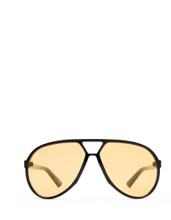 SKYVEIL BLACK AVIATOR SUNGLASSES