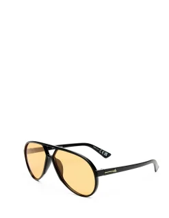 SKYVEIL BLACK AVIATOR SUNGLASSES