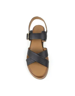 SLAIN CROSSOVER SANDAL WITH BUCKLE ON UNIT