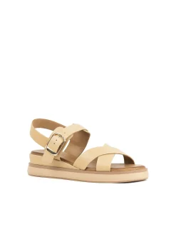 SLAIN CROSSOVER SANDAL WITH BUCKLE ON UNIT
