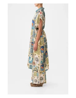 SLEEVELESS SHIRTDRESS