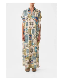 SLEEVELESS SHIRTDRESS