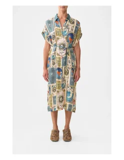 SLEEVELESS SHIRTDRESS