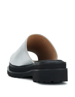 Slide Step Silver/Black Shoes