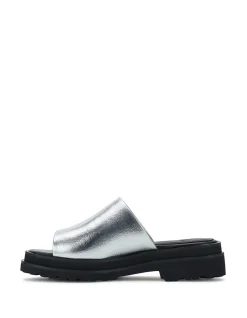 Slide Step Silver/Black Shoes