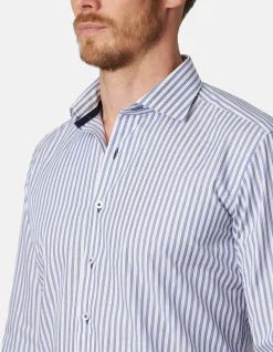 SLIM FIT JASPER STRIPE LONG SLEEVE SHIRT